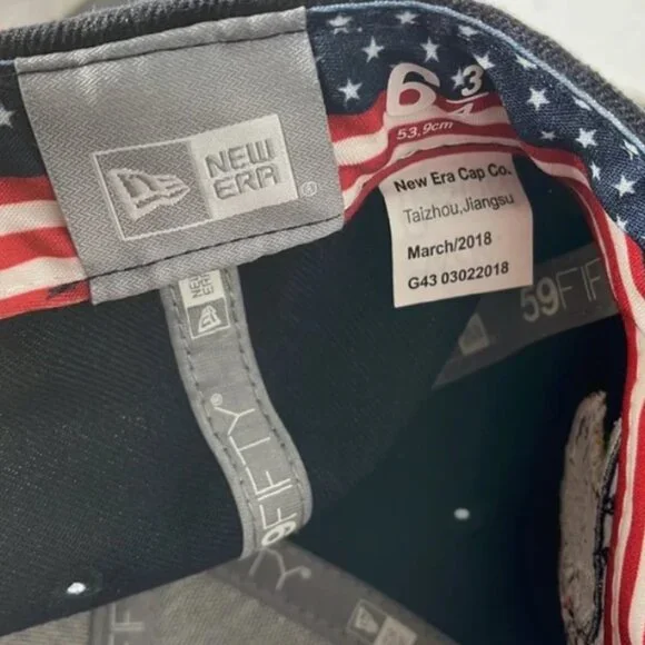 New York Yankees 4th Of July 59FIFTY special drop 2018 size 6 3/4 - Picture 5 of 5